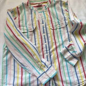 St. John's Bay Pastel Multicolor Striped Shirt